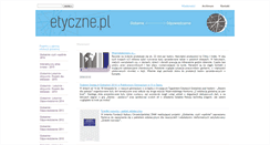 Desktop Screenshot of etyczne.pl